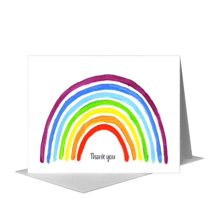 Rainbow, Greeting Card (#8030FA) A2 Card Front, www.printedcanvas.com