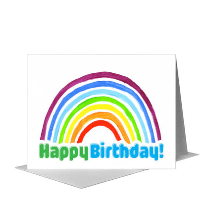 Rainbow, Greeting Card (#8030FB) A2 Card Front, www.printedcanvas.com