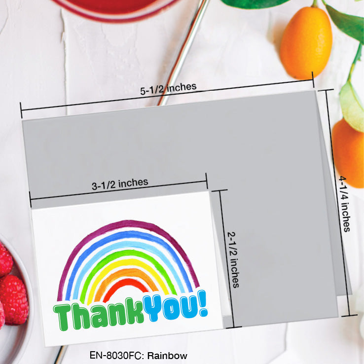 Rainbow, Greeting Card (8030FC), Enclosure Card, www.printedcanvas.com