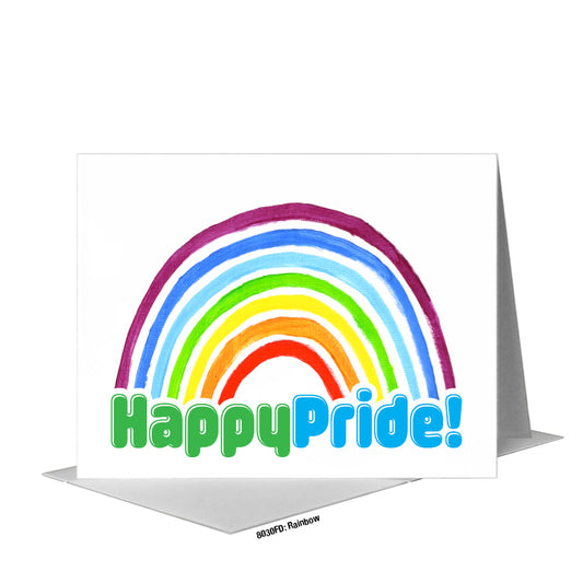 Rainbow, Greeting Card (#8030FD)