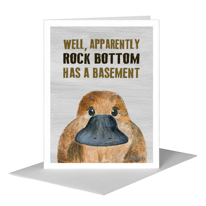Platypus, Greeting Card (#8031A), A2 Card Front, www.printedcanvas.com