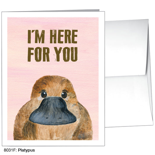 Platypus, Greeting Card (8031F)