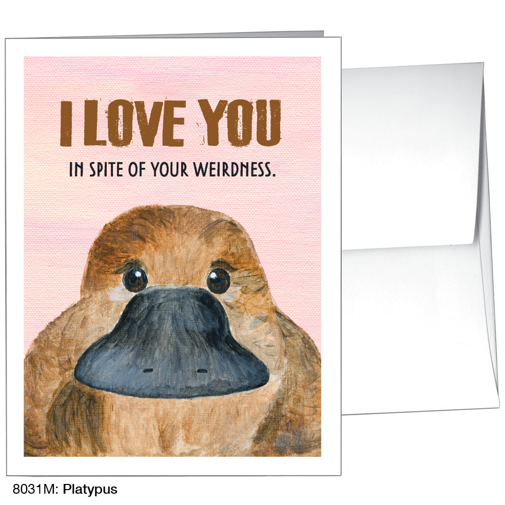 Platypus, Greeting Card (8031M)