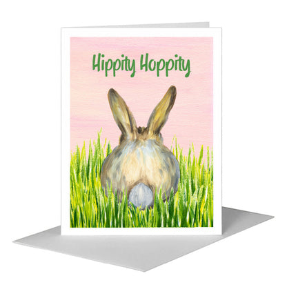Cottontail, Greeting Card (#8033B) A2 Card Front, www.printedcanvas.com