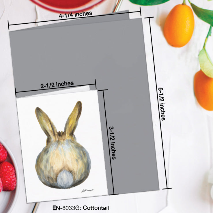 Cottontail, Greeting Card (8033G), Enclosure Card, www.printedcanvas.com