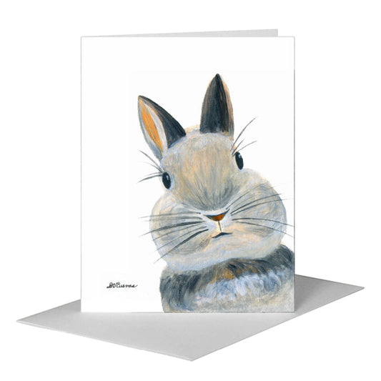 Rabbit Whiskers, Greeting Card (#8034B) A2 Card Front, www.printedcanvas.com