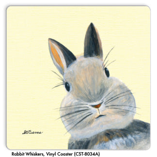 Rabbit Whiskers, Vinyl Coaster (CST-8034A) - Printed Canvas