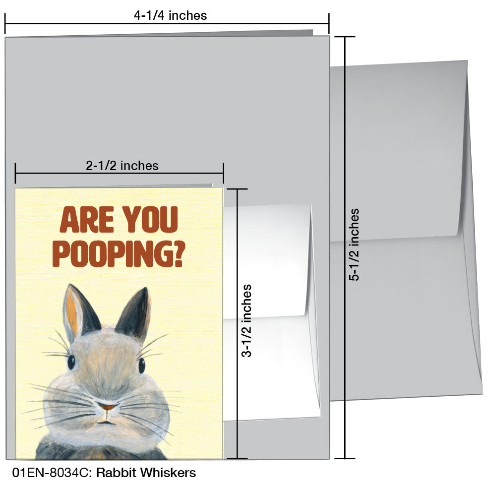 Rabbit Whiskers, Greeting Card (8034C)