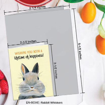 Rabbit Whiskers, Greeting Card (8034E), Enclosure, www.printedcanvas.com