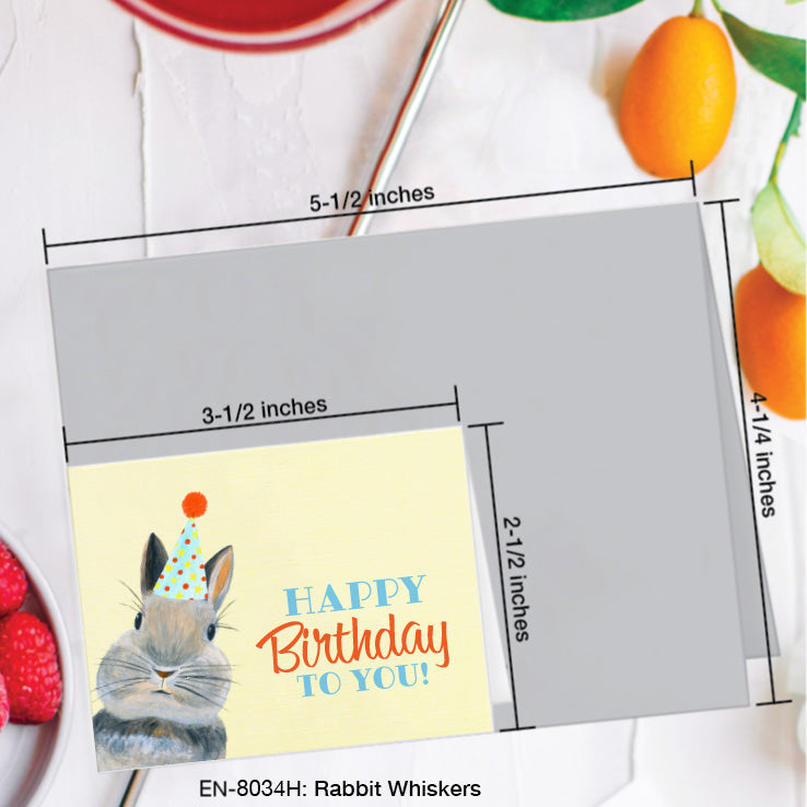 Rabbit Whiskers, Greeting Card (8034H), Enclosure, www.printedcanvas.com