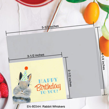 Rabbit Whiskers, Greeting Card (8034H), Enclosure, www.printedcanvas.com