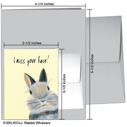Rabbit Whiskers, Greeting Card (8034J), Enclosure Card, www.printedcanvas.com