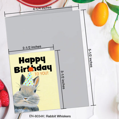 Rabbit Whiskers, Greeting Card (#8034K)