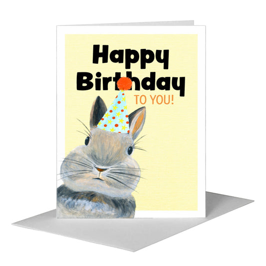 Rabbit Whiskers, Greeting Card (#8034K) A2 Card Front, www.printedcanvas.com