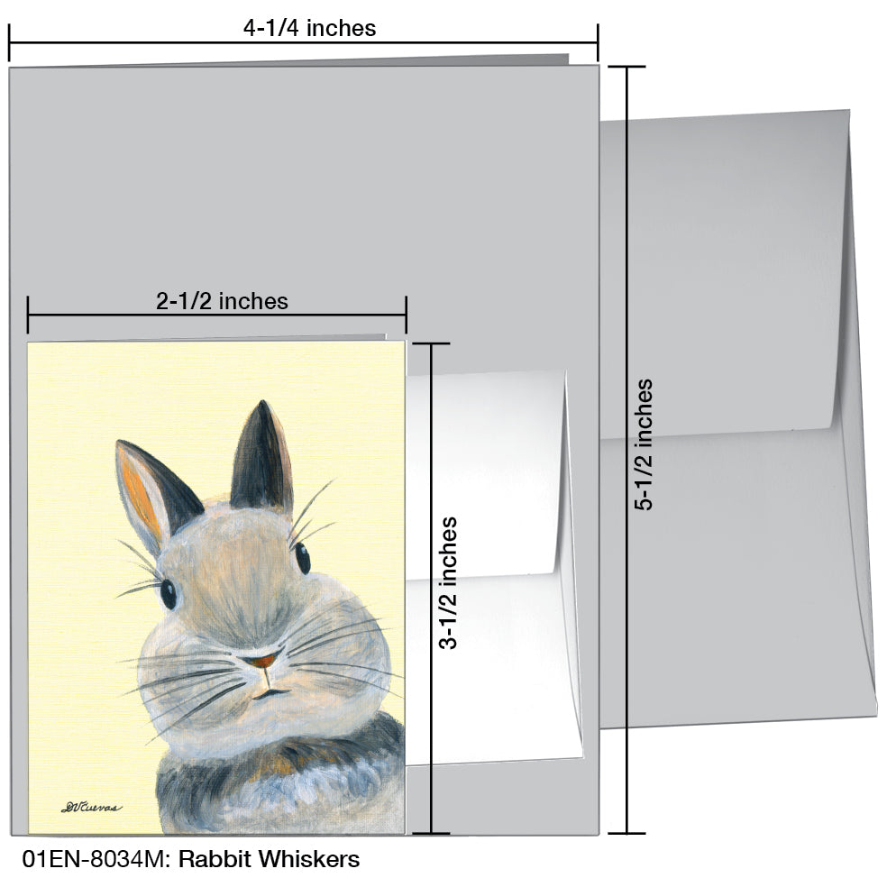 Rabbit Whiskers, Greeting Card (8034M)