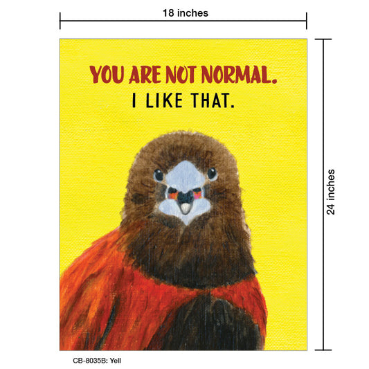 Yell, Card Board (8035B), 18'x24 PosterBoard at www.printedcanvas.com