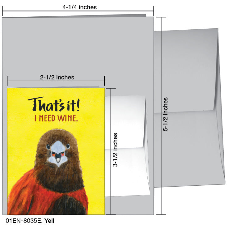 Yell, Greeting Card (8035E)