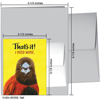 Yell, Greeting Card (8035E)