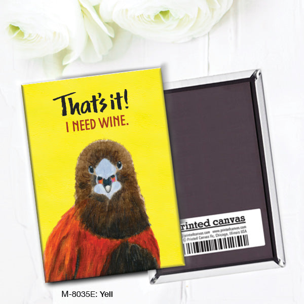 Yell, Magnet (M-8035E), front, printedcanvas.com