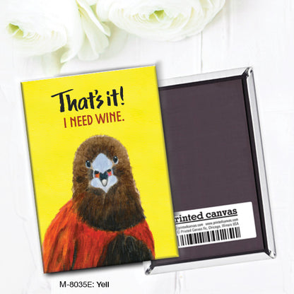 Yell, Magnet (M-8035E), front, printedcanvas.com