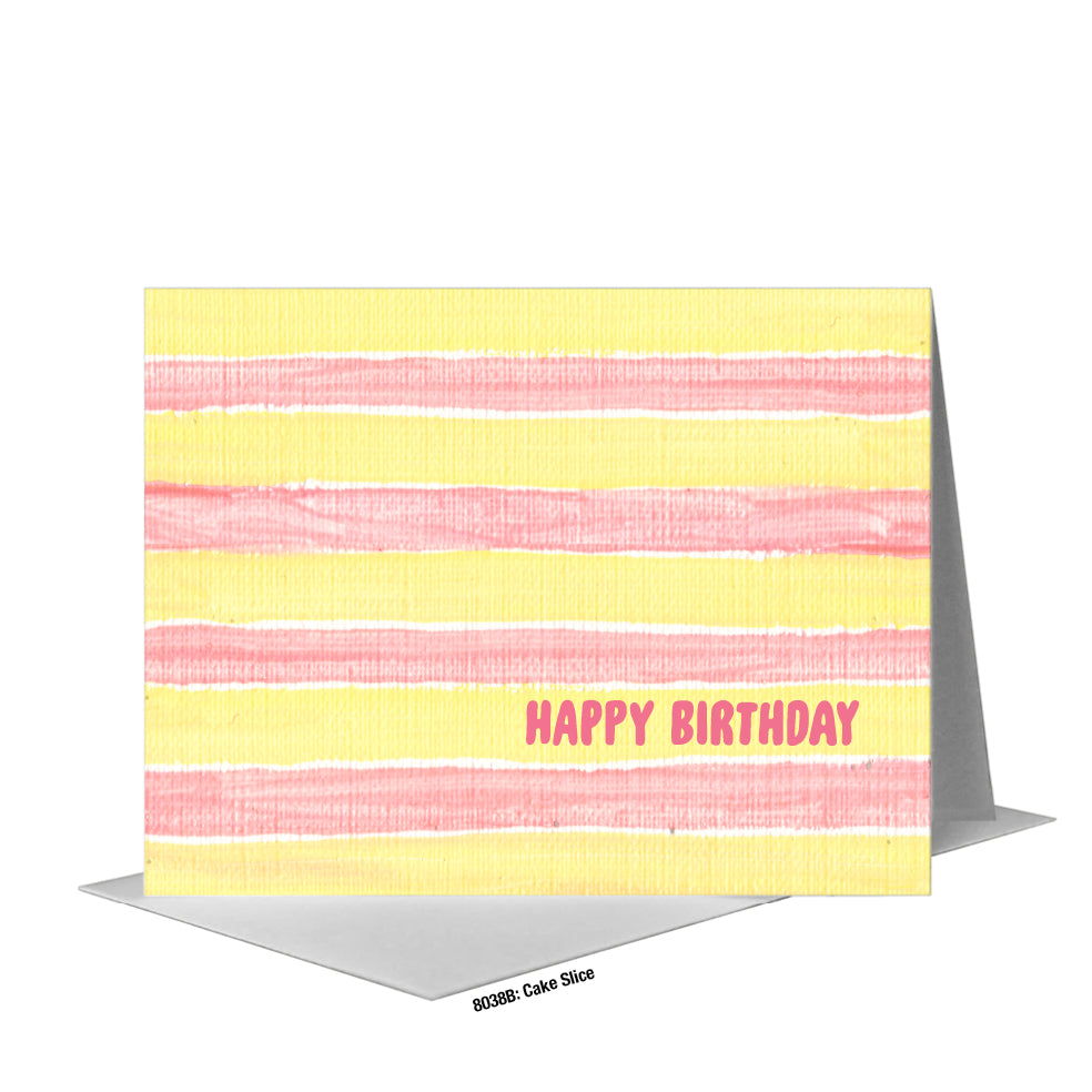 Cake Slice, Greeting Card (#8038B)