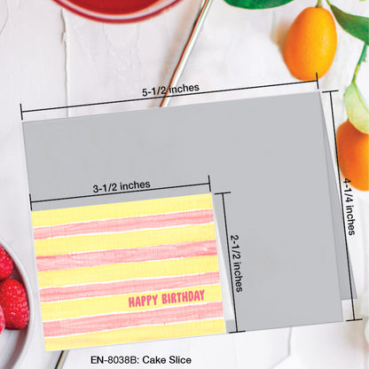 Cake Slice, Greeting Card (#8038B)