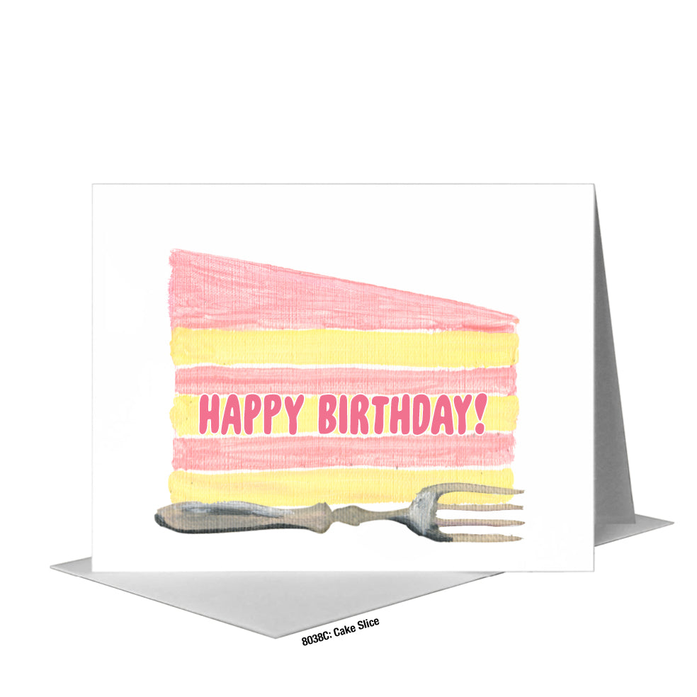 Cake Slice, Greeting Card (#8038C)