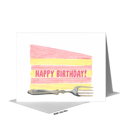 Cake Slice, Greeting Card (#8038C)