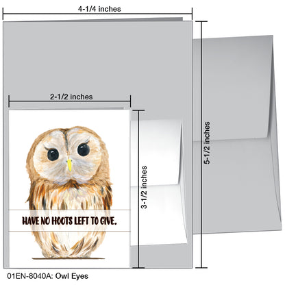 Owl Eyes, Greeting Card (8040A)