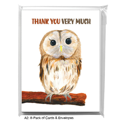 Owl Eyes, Greeting Card (8040B), 8-Pack, www.printedcanvas.com