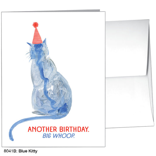 Blue Kitty, Greeting Card (8041B), A2, printedcanvas.com