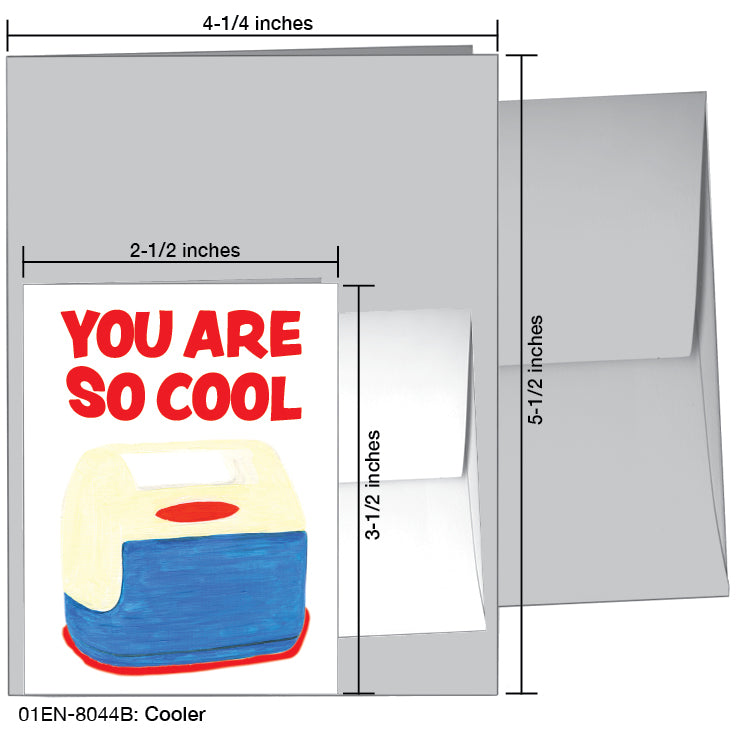Cooler, Greeting Card (8044B), Enclosure Card, www.printedcanvas.com