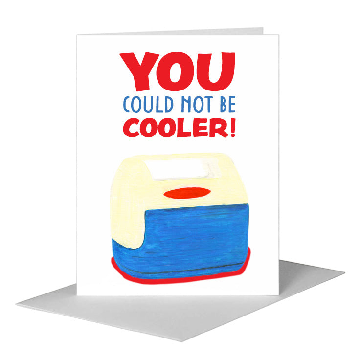 Cooler, Greeting Card (#8044C) A2 Card Front, www.printedcanvas.com