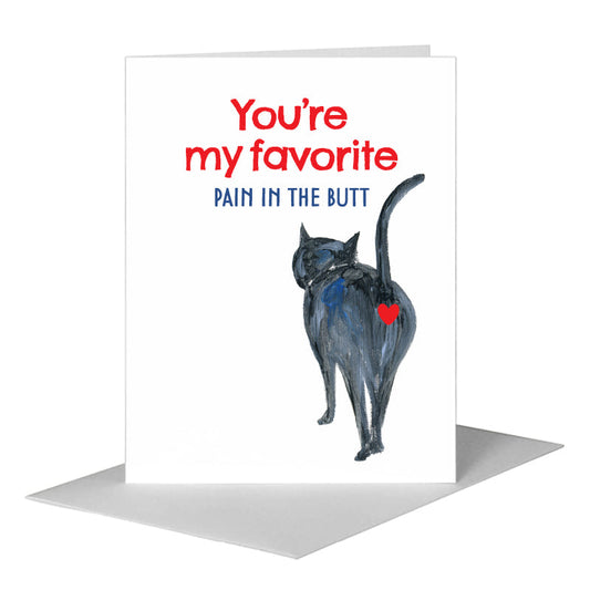 Cat Walk, Greeting Card (#8045C) A2 Card Front, www.printedcanvas.com
