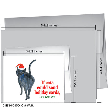 Cat Walk, Greeting Card (#8045D)