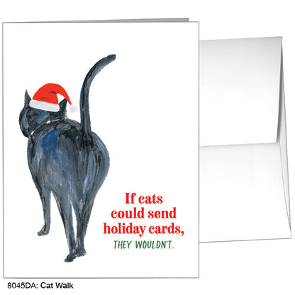 Cat Walk, Greeting Card (#8045DA), A2 Card, www.printedcanvas.com
