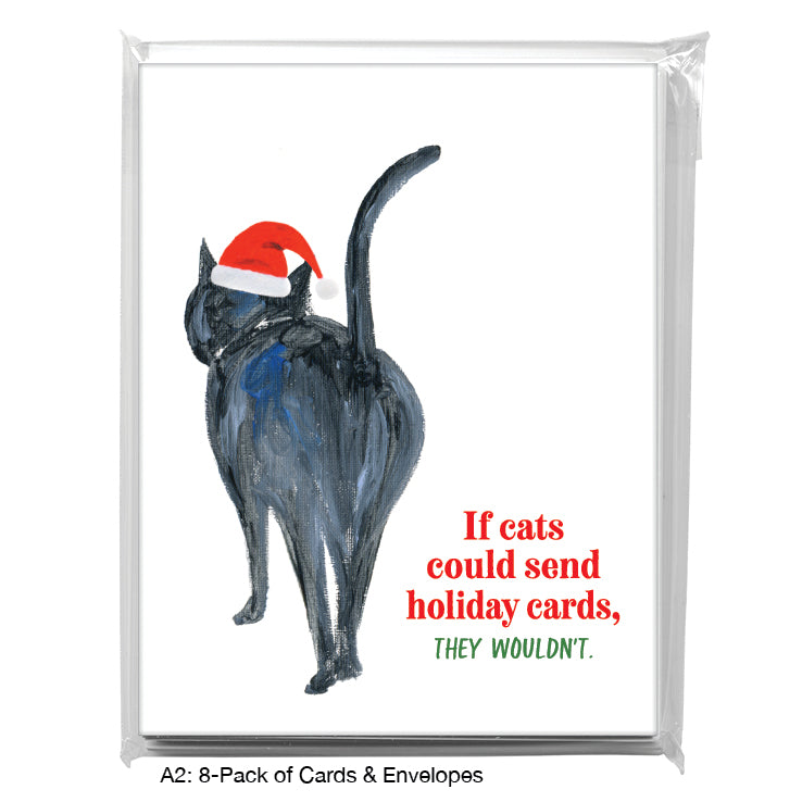 Cat Walk, Greeting Card (#8045DA), 8-Pack, www.printedcanvas.com