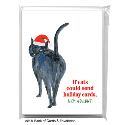 Cat Walk, Greeting Card (#8045DA), 8-Pack, www.printedcanvas.com