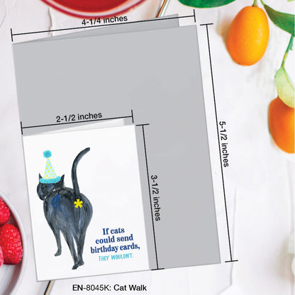 Cat Walk, Greeting Card (#8045K)