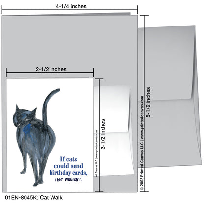 Cat Walk, Greeting Card (#8045K)