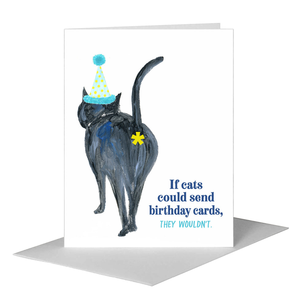 Cat Walk, Greeting Card (#8045K), A2 Card Front, www.printedcanvas.com