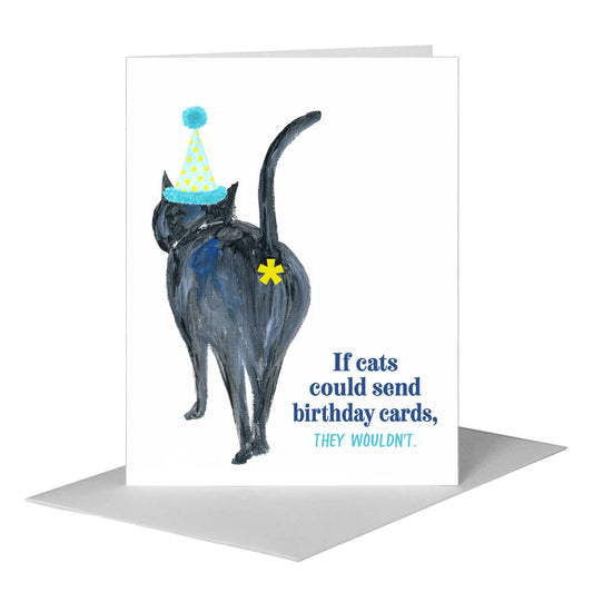 Cat Walk, Greeting Card (#8045K) A2 Card Front, www.printedcanvas.com