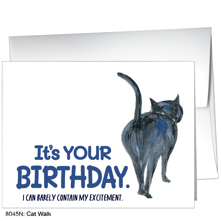 Cat Walk, Greeting Card (8045N), A2 Card, www.printedcanvas.com