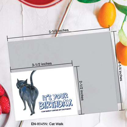 Cat Walk, Greeting Card (#8045N)