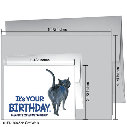 Cat Walk, Greeting Card (8045N), Enclosure, www.printedcanvas.com