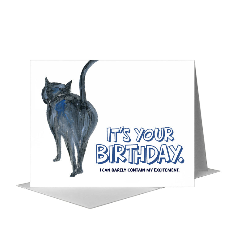 Cat Walk, Greeting Card (#8045N), A2 Card Front, www.printedcanvas.com