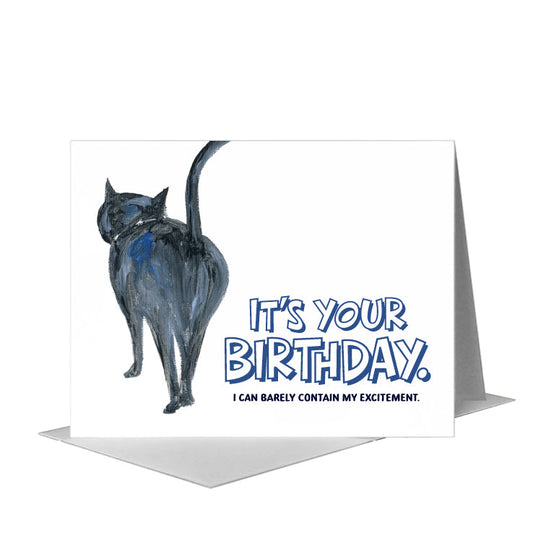 Cat Walk, Greeting Card (#8045N) A2 Card Front, www.printedcanvas.com