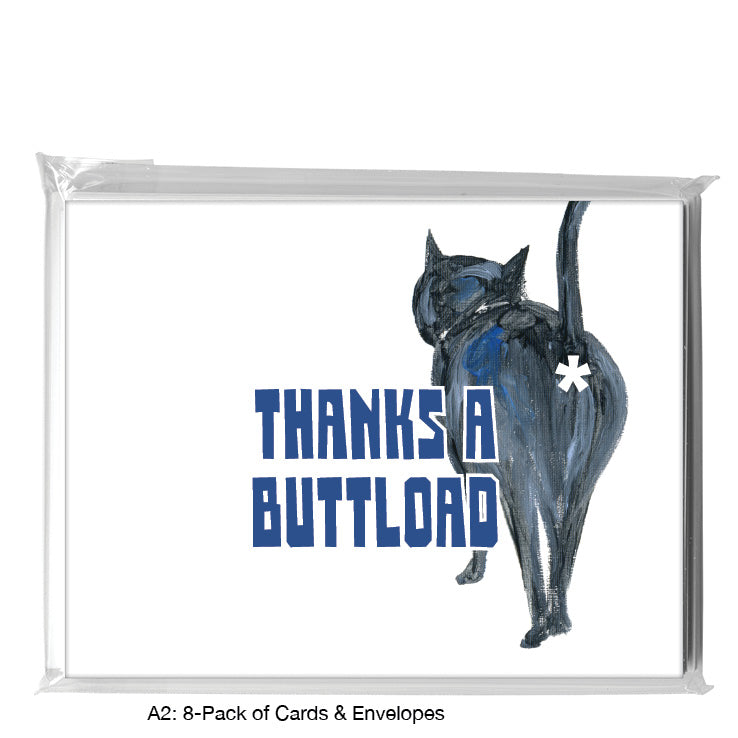 Cat Walk, Greeting Card (#8045P), A2 Card 8-Pack, www.printedcanvas.com