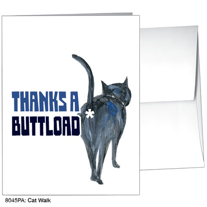 Cat Walk, Greeting Card (#8045PA)