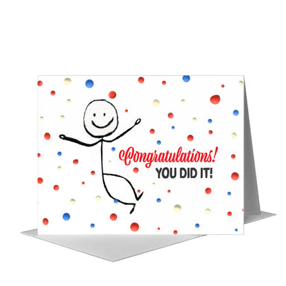 Stick Figures, Greeting Card (#8047RA) A2 Card Front, www.printedcanvas.com